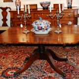 English Regency Mahogany Pedestal Breakfast Table