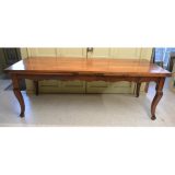 French 19th Century Extending Farmhouse Table from 85 to 161  Inches Long